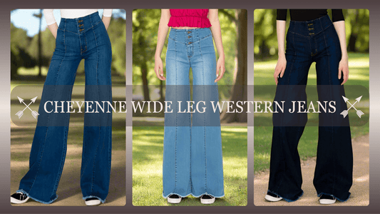 4 Fabulous Fall Looks to Rock Our Cheyenne Wide Leg Western Jeans - Three Mad Hatters Mercantile 