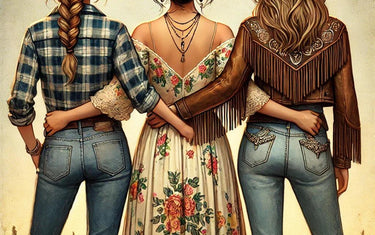 Sister Style: From Country Vibes to Boho Glam (and a Little Cowgirl Flair) - Three Mad Hatters Mercantile 