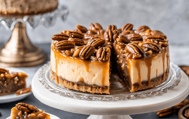 Layered Love: My Family-Favorite Pecan Pie Cheesecake Recipe - Three Mad Hatters Mercantile 