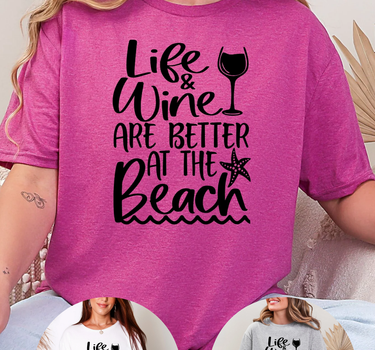 Wine On The Beach T-Shirt