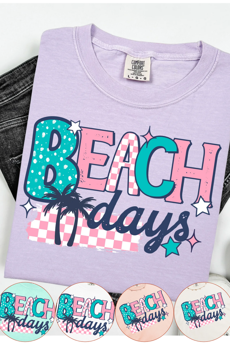 Beach Days Graphic Tee - Three Mad Hatters Mercantile 