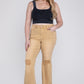 Plus Size High Rise Flare Jeans Flare Leg Jeans   