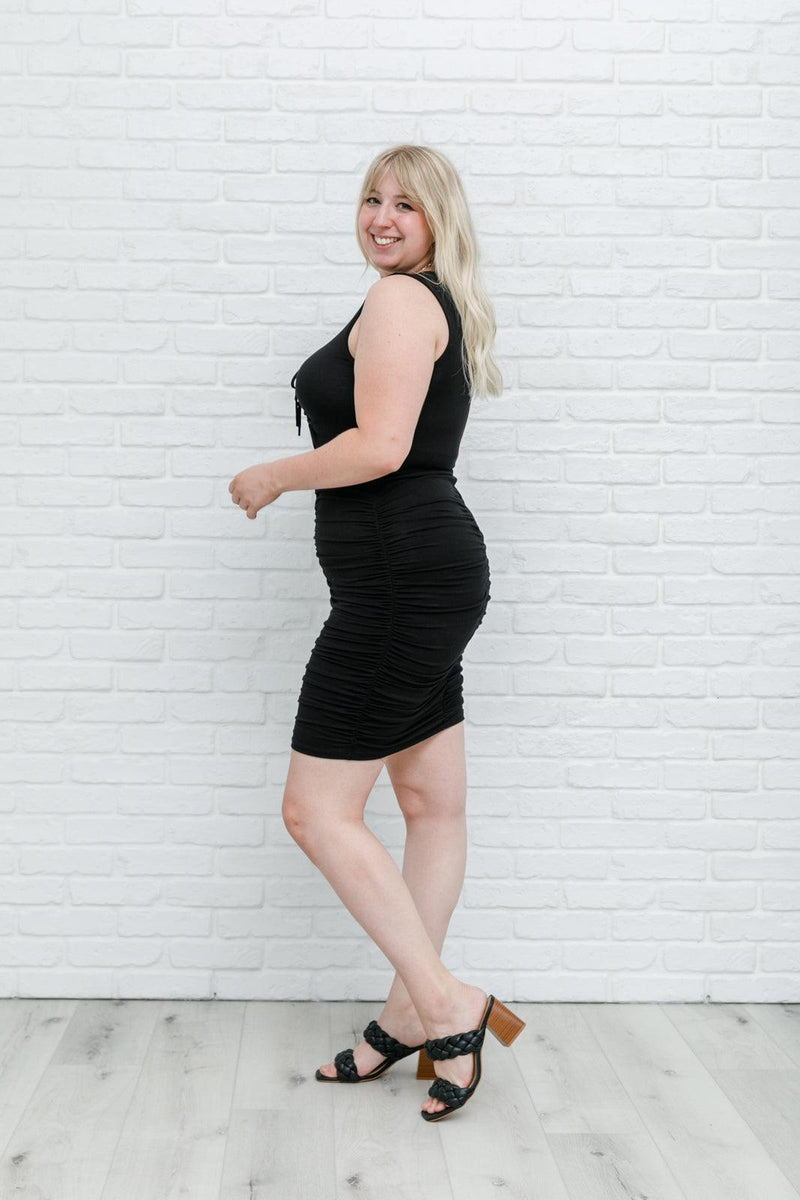 Summer Nights Black Dress - Three Mad Hatters Mercantile 