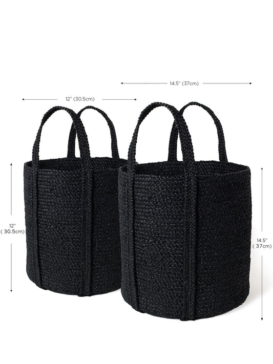 Kata Basket with handle - Black Basket with Handle   