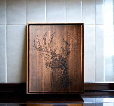 Deer Hunting Wood Board - 14" x 18"