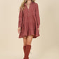 Corduroy tiered dress Womens Corduroy Dress   