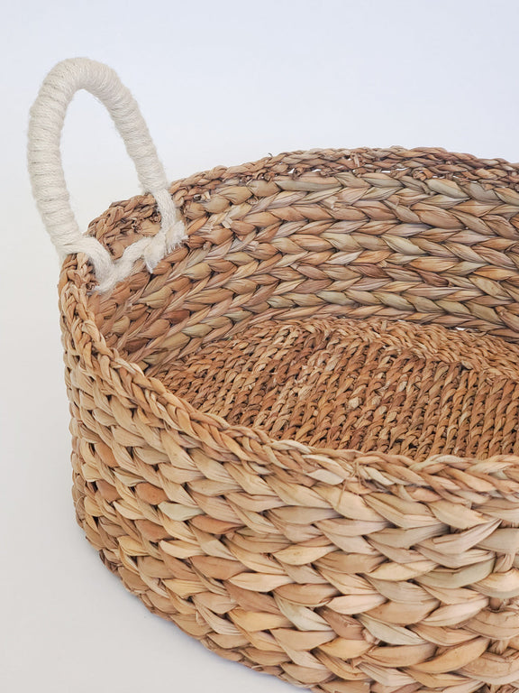 Savar Round Tray Basket Basket with Handle   