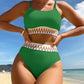 Scoop Neck Spaghetti Strap Two-Piece Swim Set    