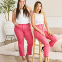 RFM Crop Dylan Tummy Control High Waist Raw Hem Jeans