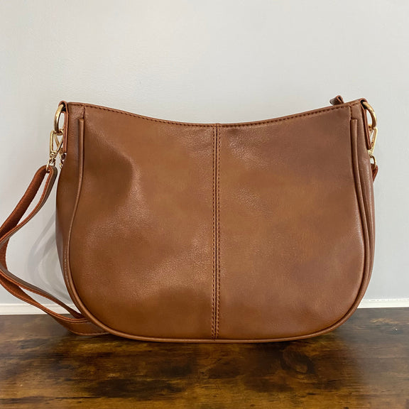 Rachael Crossbody Purse - Faux Leather Strap    