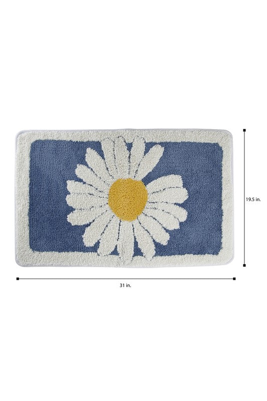 Daisy- Soft Bath Mat Daisy Bathroom Rug   