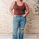 Isla Mid Rise Distressed Released Hem Bootcut Jeans