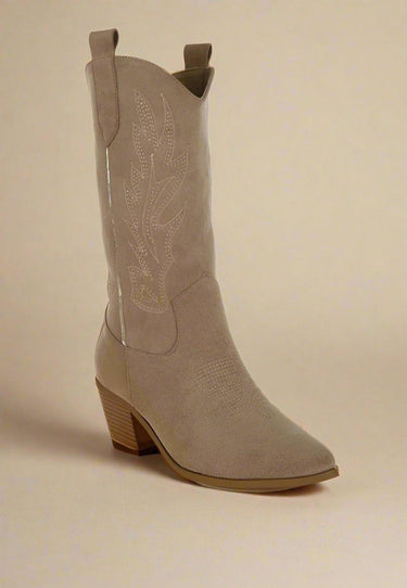 Mae Embroidery Detail Cowboy Boots