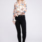 Floral chiffon blouse Womens Blouse   