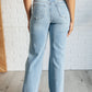 Ramona High Rise Rigid Magic Destroyed Straight Jeans Womens Straight Leg Jeans   