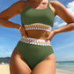 Scoop Neck Spaghetti Strap Two-Piece Swim Set    