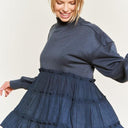 Cozy Chic- Mock Neck Tunic Knit Top