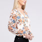 Floral chiffon blouse Womens Blouse   