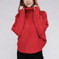 Viscose Dolman Sleeve Turtleneck Sweater Long Sleeve Blouse   