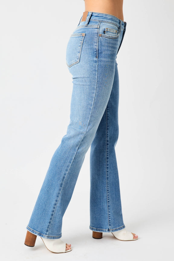 Judy Blue Full Size High Waist Straight Jeans Womens Straight Leg Jeans   