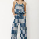 stripe jumpsuit