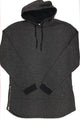 Marble Hoodie- Extra Long Mens Extra Long Hoodie BLACK M 