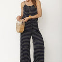 stripe jumpsuit
