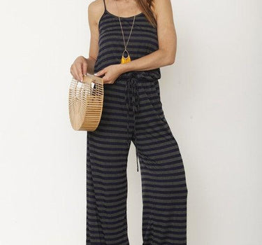 stripe jumpsuit
