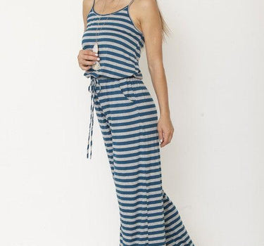 stripe jumpsuit