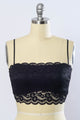 Wide Lace Bandeau Womens Bandeau Black Small 