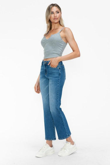 bytos Cat's Whiskers Mid Rise Ankle Jeans