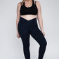 Plus Size V Waist Full Length Leggings Leggings   