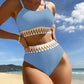 Scoop Neck Spaghetti Strap Two-Piece Swim Set    