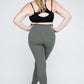 Plus Size V Waist Full Length Leggings Leggings   