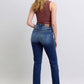 Judy Blue Washed Straight Leg Jeans with Pockets Womens Jeans