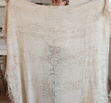 Graham Blanket Single Cuddle Size in Beige