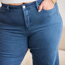 RFM Crop Chloe Tummy Control High Waist Raw Hem Jeans