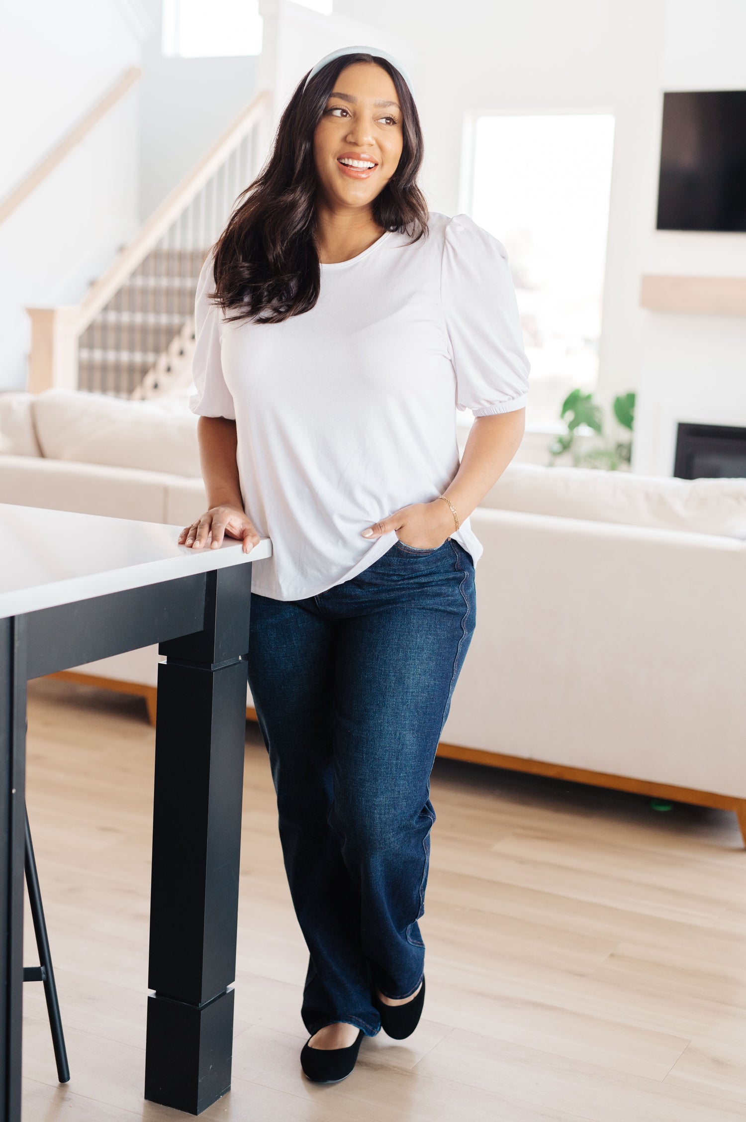 New Days Ahead White Blouse Tops   