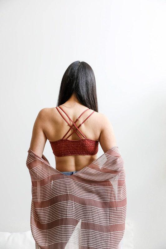 Crochet Daisy Longline Bralette - Three Mad Hatters Mercantile 