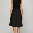 She + Sky Full Size Sleeveless Poplin Woven Midi Dress with Pockets Plus Size