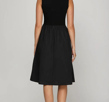 She + Sky Full Size Sleeveless Poplin Woven Midi Dress with Pockets Plus Size