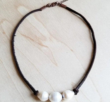 Triple Freshwater Pearl Choker Necklace