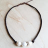 Triple Freshwater Pearl Choker Necklace