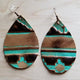 Large Teardrop Earrings in Navajo - Three Mad Hatters Mercantile 