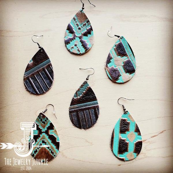 Large Teardrop Earrings in Navajo - Three Mad Hatters Mercantile 