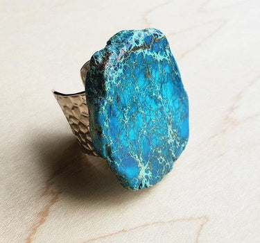 Blue Regalite Chunky Ring