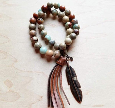 Aqua Terra Double Strand Bracelet with Tassel