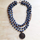 Blue Lapis Collar Necklace with Indian Head Coin Blue Lapis Necklace navy 1 