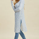 Double Take Open Front Longline Cardigan