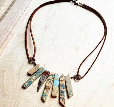 AQUA TERRA Leather Cord Necklace